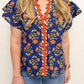 Zinnia Flutter Sleeve Blouse