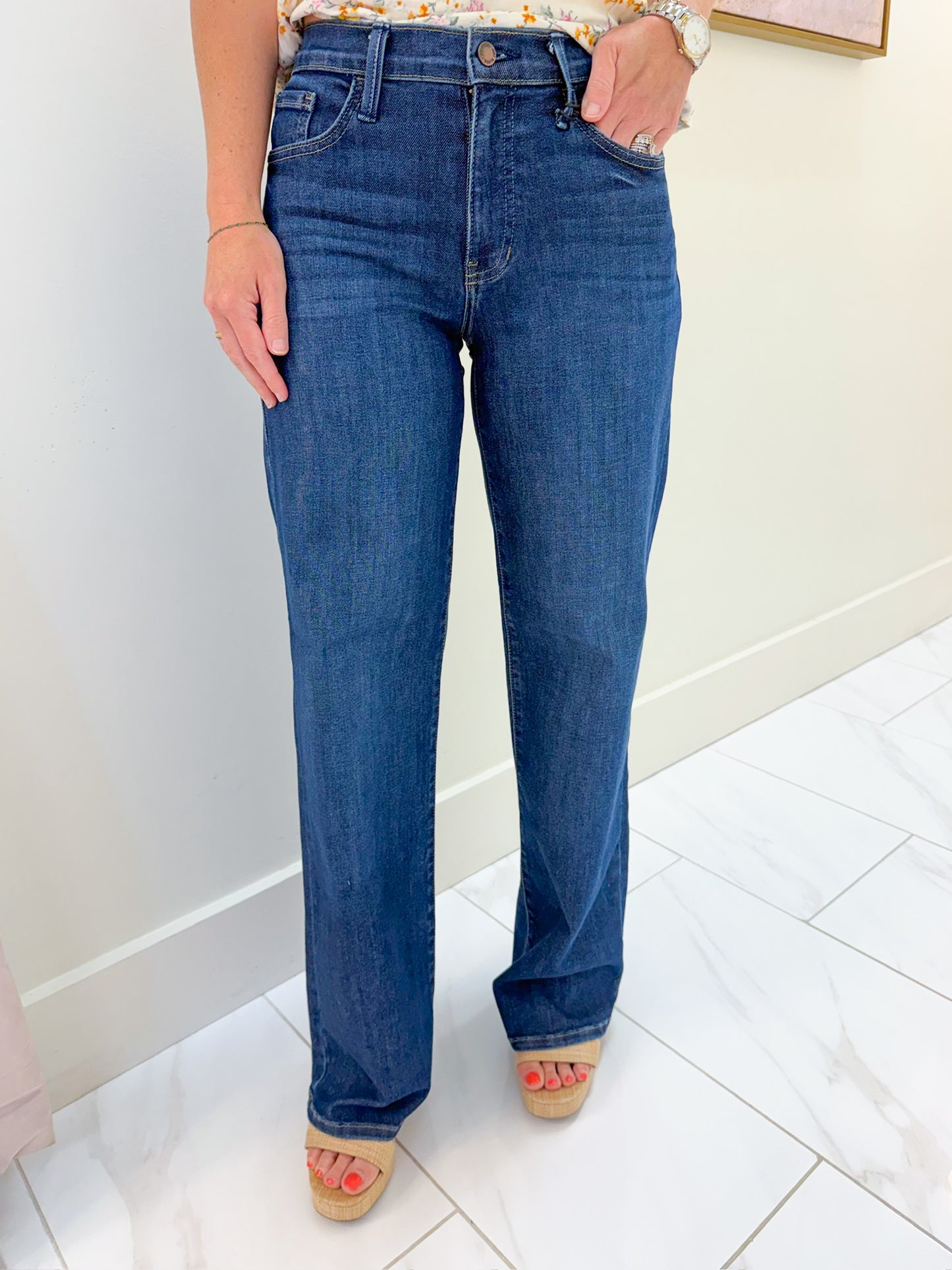 JBD Loose Straight Dark Denim