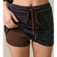 Downtown Striped Mini Skort