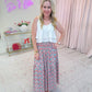 Parisian Floral Tiered Maxi Skirt