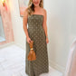 Polka Dot Tube Maxi Dress