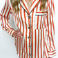 Satin Sophistication Stripe Button Up