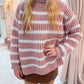 Aki Striped Turtleneck Sweater