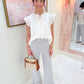 Sweet Spring Swiss Dot Blouse