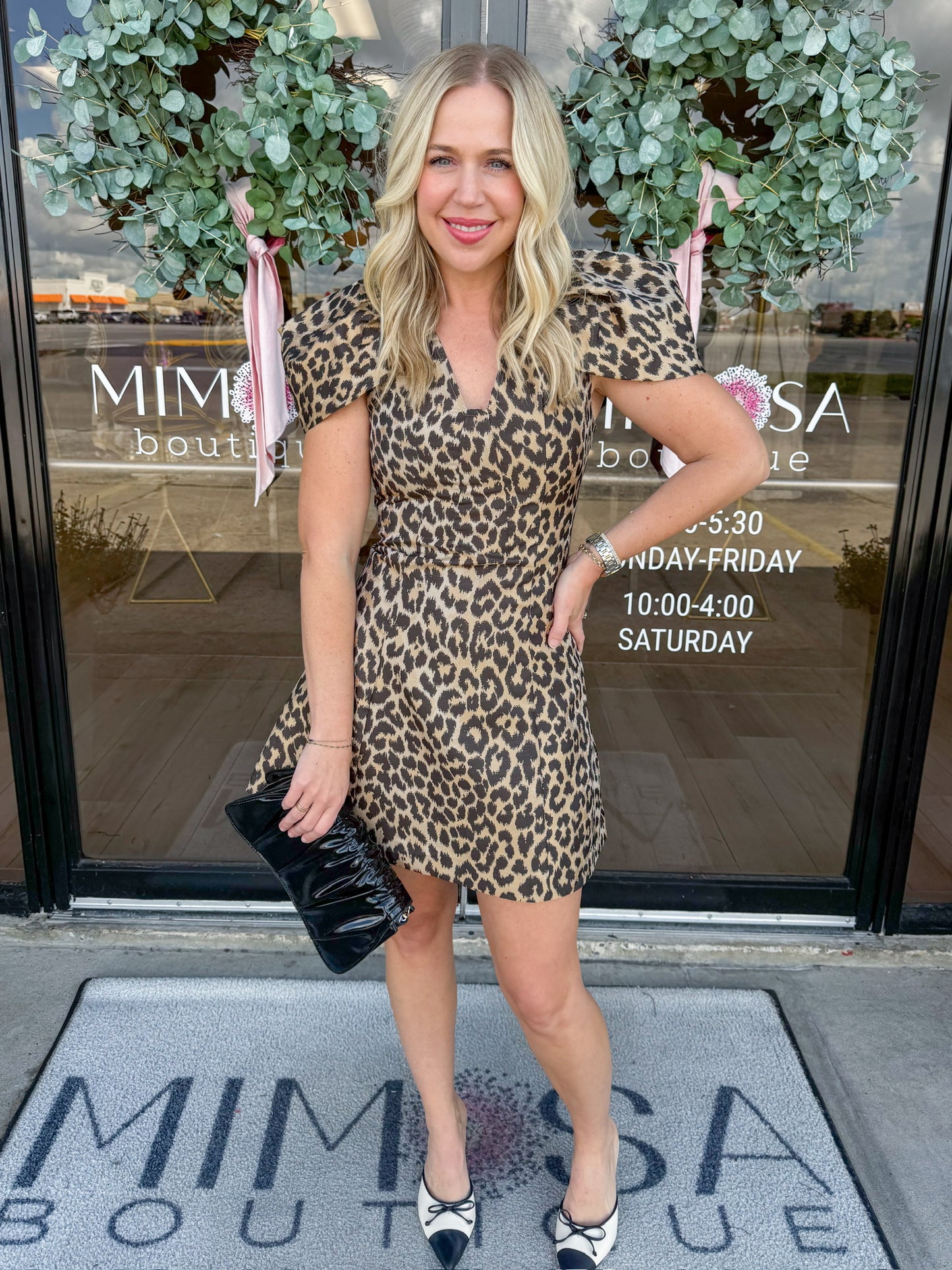 Zariah Leopard Mini Dress