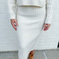 Cosette Rib Knit Midi Skirt