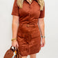 Joliana Suede Mini Dress