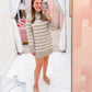 ZS Fin Stripe Sweater Dress