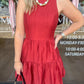 Tonya Tiered Mini Halter Dress