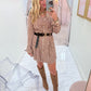 Retro Honeycomb Shirt Dress