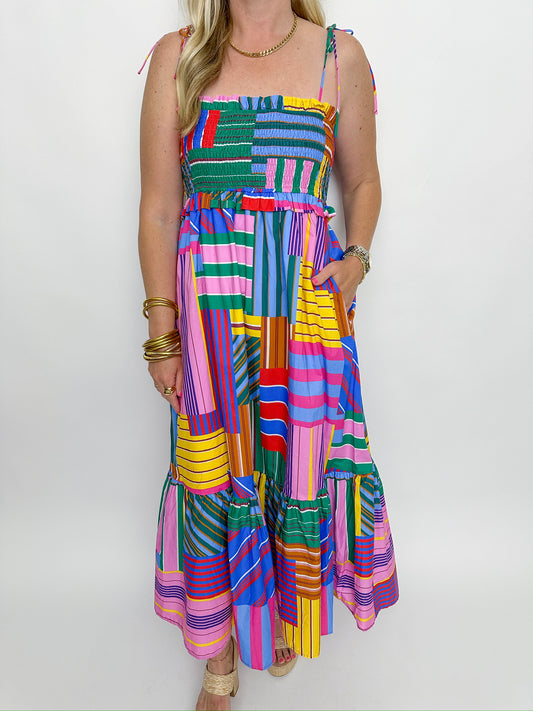 Antigua Multicolor Midi Dress