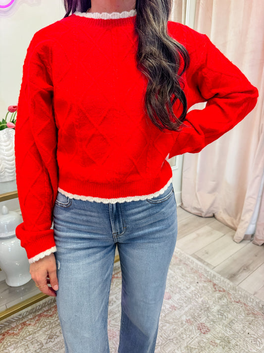 Sally Scallop Edge Sweater