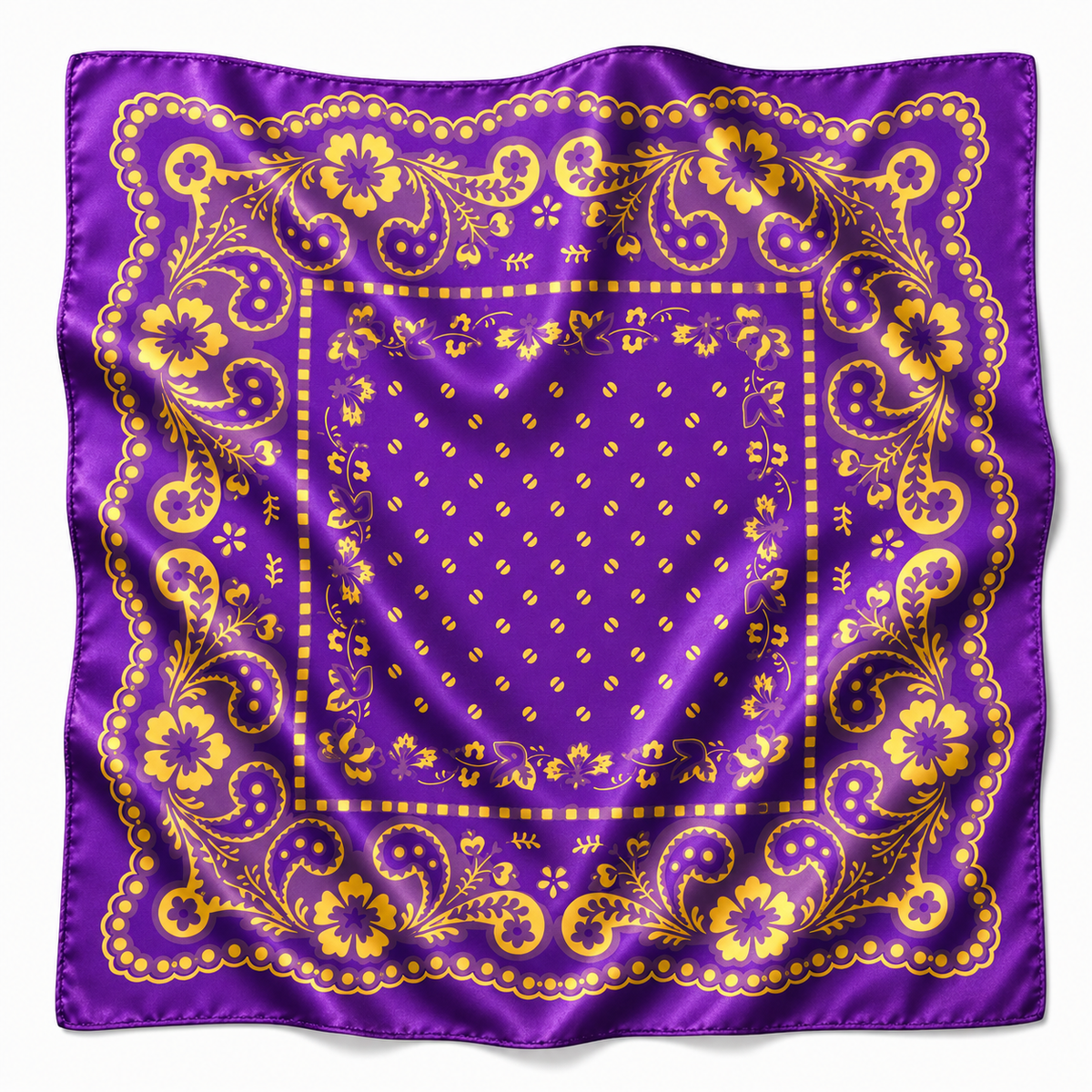 32' Purple & Gold Gameday Bandana scarf LSU