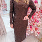 Hailee Sequin Midi Dress