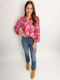 Charly Floral LS Blouse