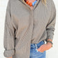 ZS On Duty Gingham Button Up Top