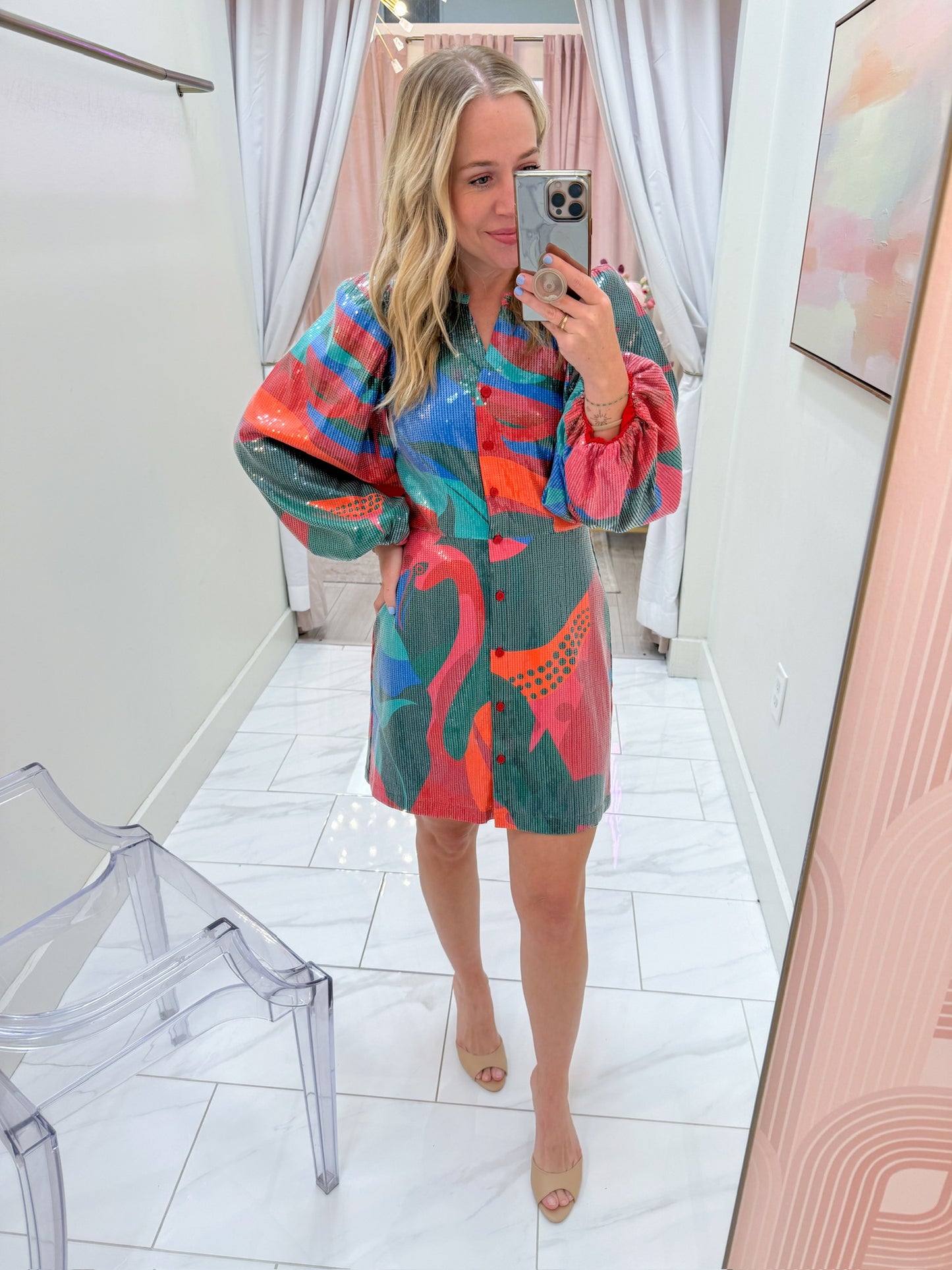 Athena Dress Tropical Jingle