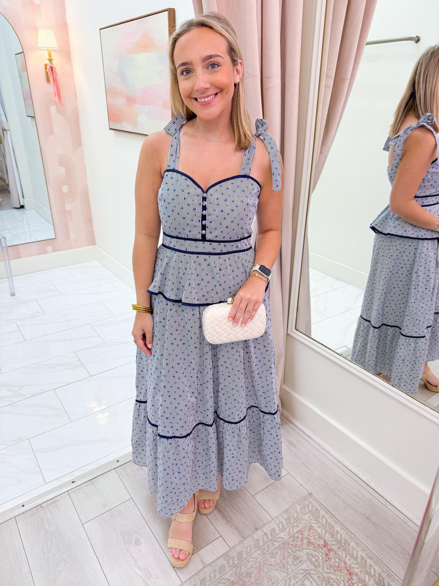 Azure Terrace Maxi Dress