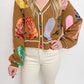 Multi Sequin Cowboy Boot Cardigan