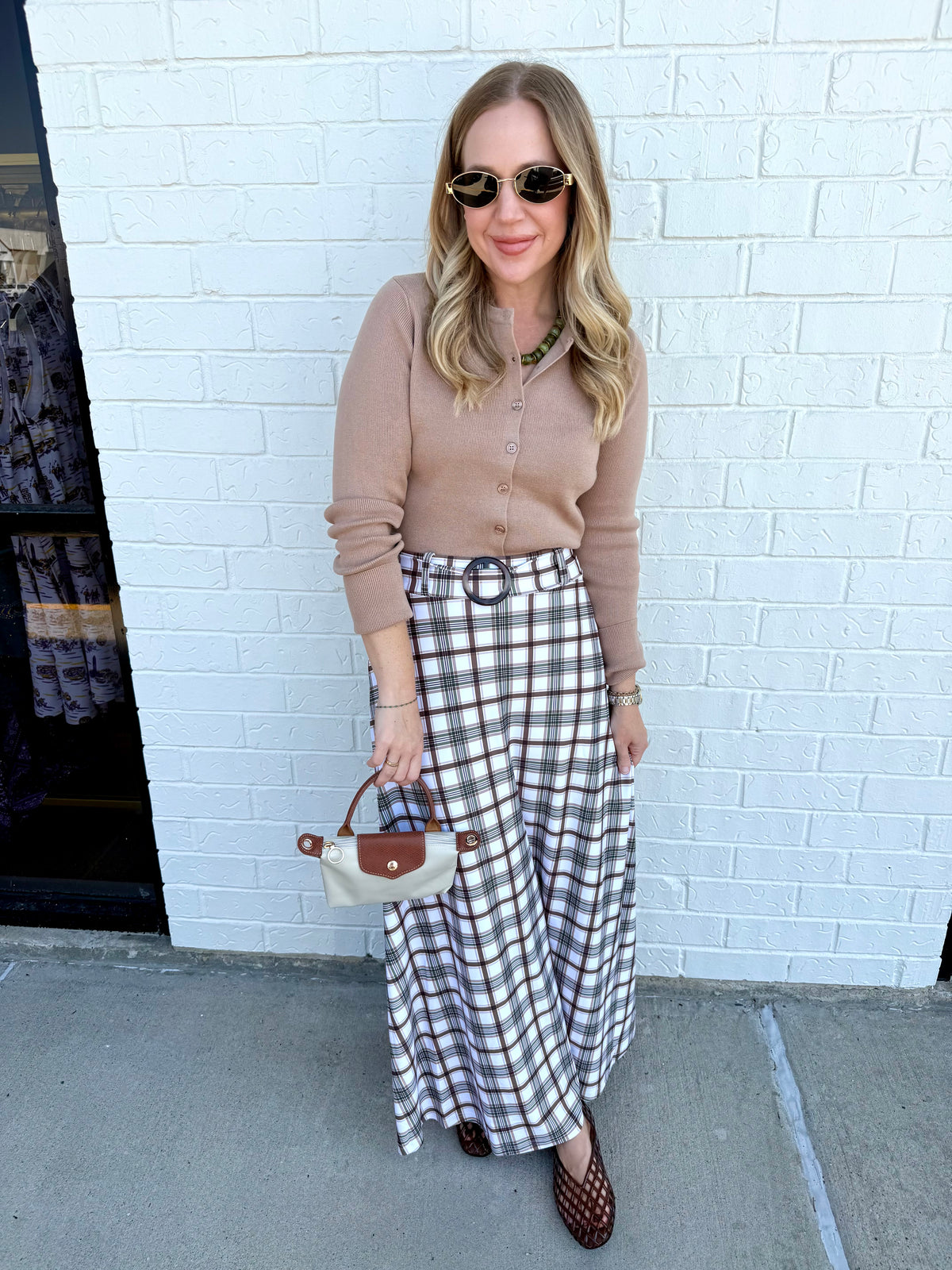 Bennett Skirt Oak Plaid