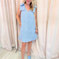 Hydrangea Jacquard Mini Dress