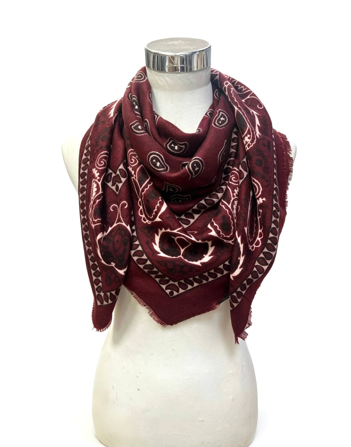 Large Square Paisley Scarf