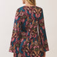 Floral Print Bell Sleeve Mini Dress