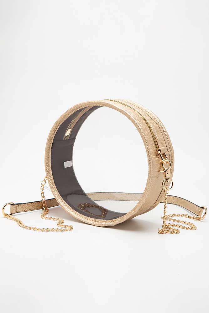 Clear Round Crossbody Bag