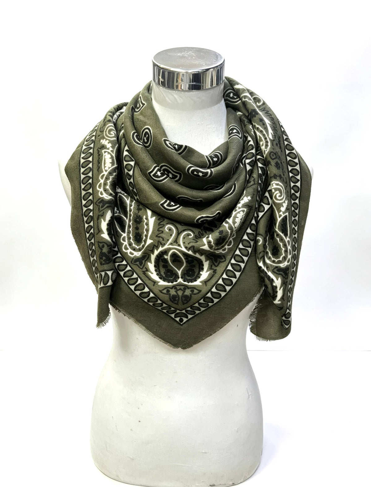 Large Square Paisley Scarf