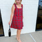 Plaid & Proper Bow Mini Dress