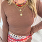 ZS Demure Cropped Knit Top