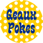 Geaux Pokes Game Day Button