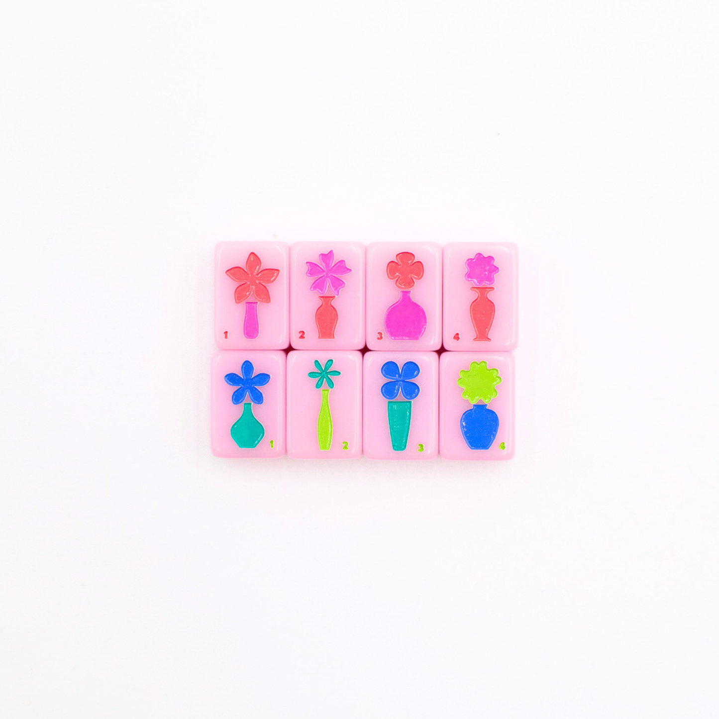 Mini Travel Mahjong Set Pink