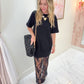 Lace Bottom T-shirt Dress