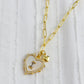 Gemelli Pearl Heart Necklace