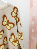 Butterfly Jacquard Sweater