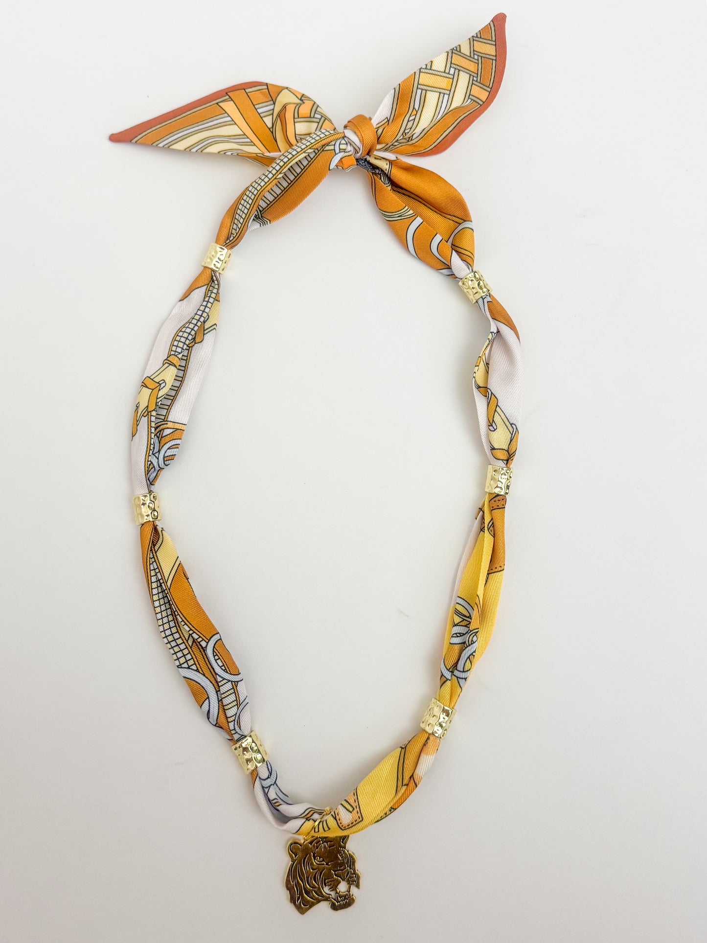 Gameday Gold Spacer Scarf Necklace