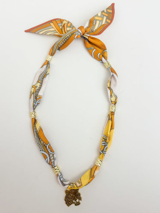 Gameday Gold Spacer Scarf Necklace