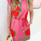 Leigh Dress Fuchsia Outline