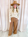 Espresso Wide Leg Trouser