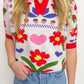 Mira Floral Sweater Top