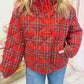 Vintage Christmas Quilted Plaid Pullover