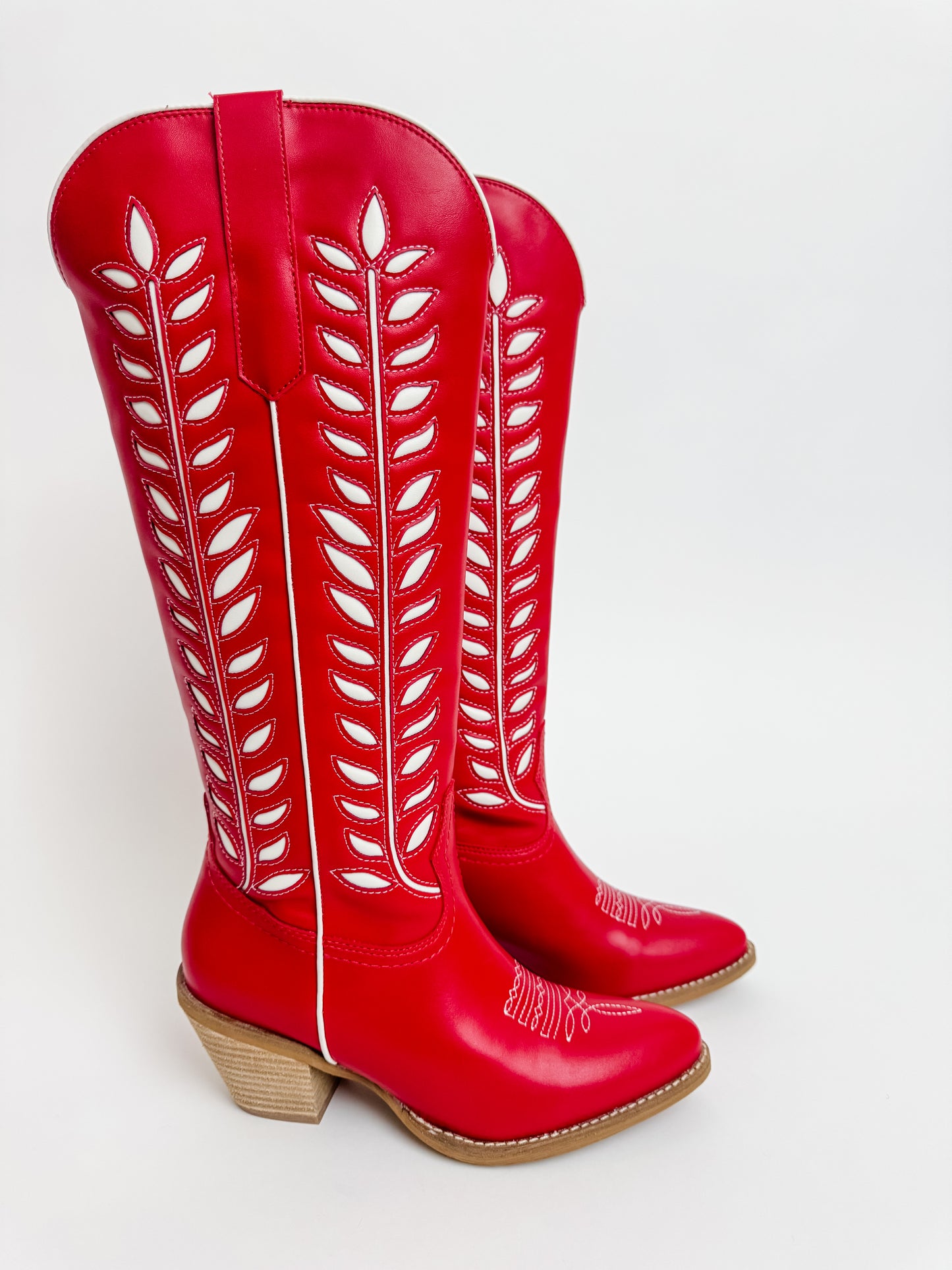 Glenda Vine Cowgirl Boot Red