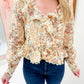 Loretta Quilted Ruffle Blouse