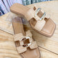 Feng Raffia Sandal