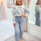 Floral Forecast Collared Sweater