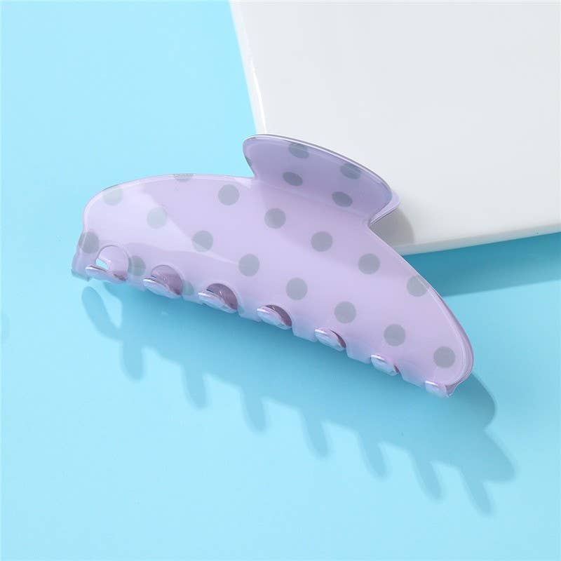 Retro Polka Dot Hair Claw