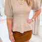 Colette Flared Sweater Top