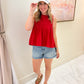 Carter Pleated Sleeveless Top