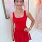 Butter Soft Pleated Side Romper
